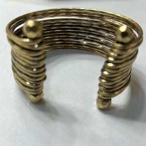 Gold tone cuff bracelet